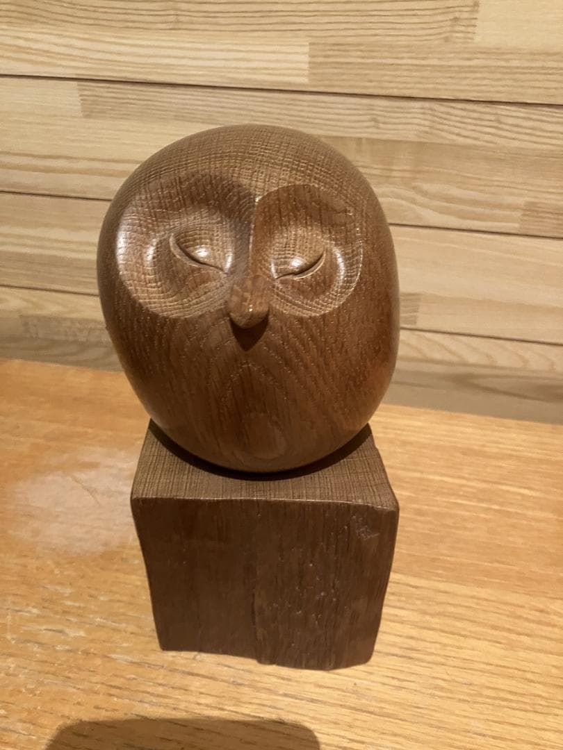 希少 HISA CRAFT 太田久幸 木の仲間たち 子持ちフクロウ 旭川クラフト