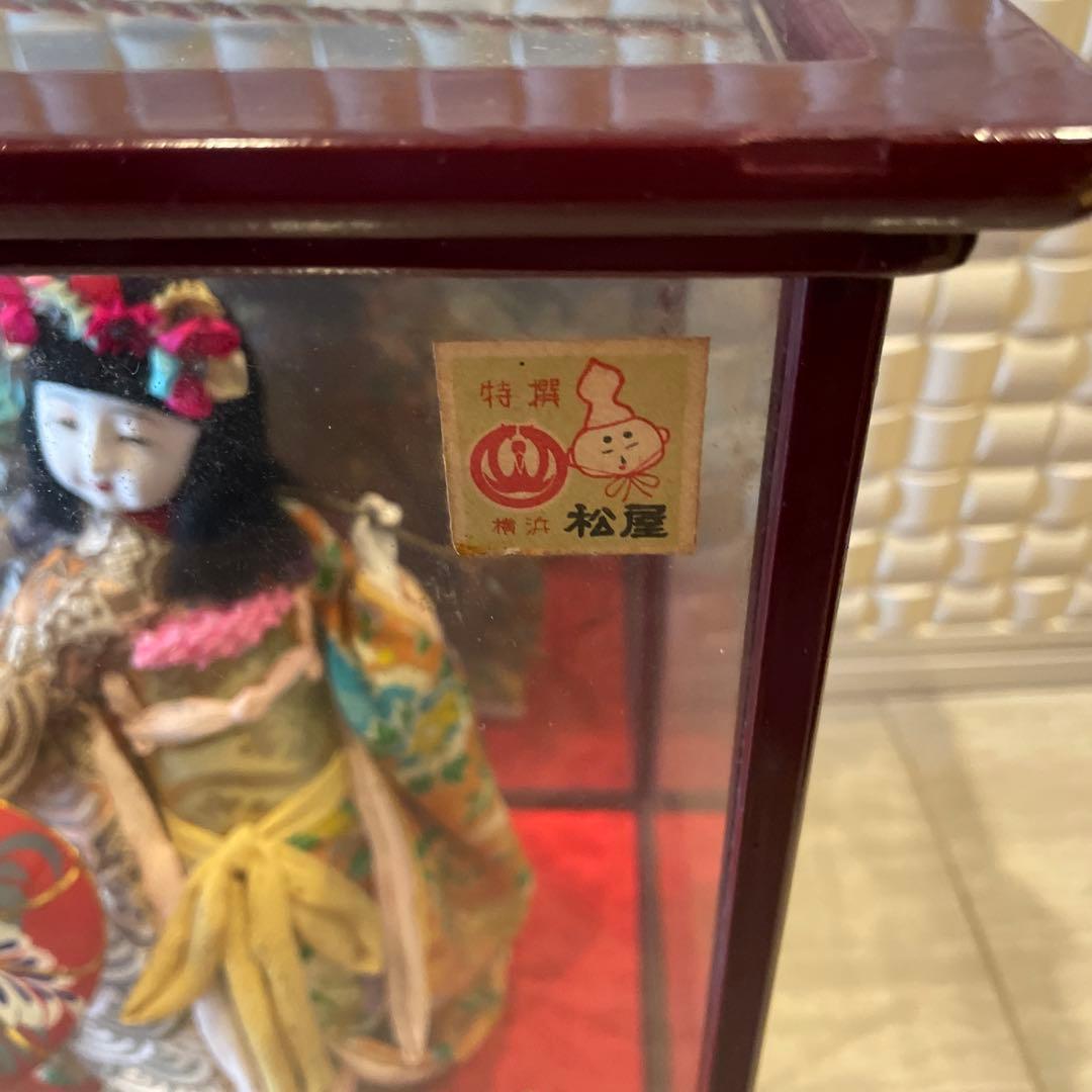 至極特級呪物】市松人形 伝統的な日本人形 ガラスケース付き