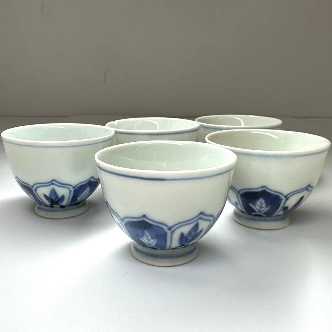 三浦竹泉 青花煎茶碗5客 口径5.5㎝ 東Y7-0411☆2Fトヒチ - メルカリ