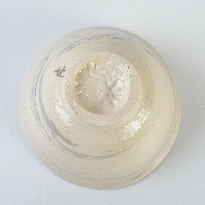 茶道具 瀬戸焼 福海窯 水野鉐一作 茶碗 共布共箱 C 9408