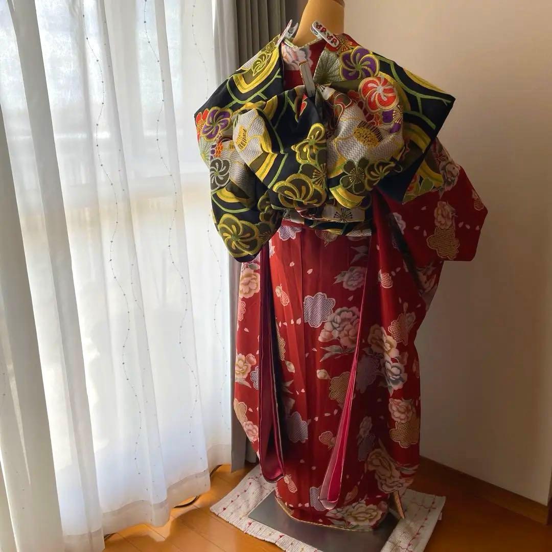 最終値下げ 美品 成人式 振袖・長襦袢・袋帯3点SET【アッシュエル】H