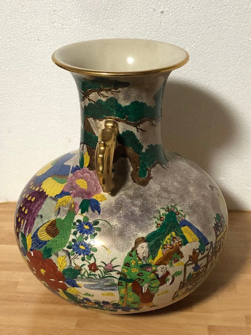 九谷焼 花瓶 巨大