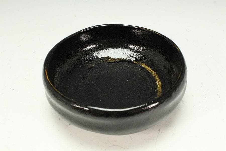 大特価 茶道具 黒楽馬盥茶碗 平夏茶碗 松楽造 銘 好日大徳寺書付K-LC541