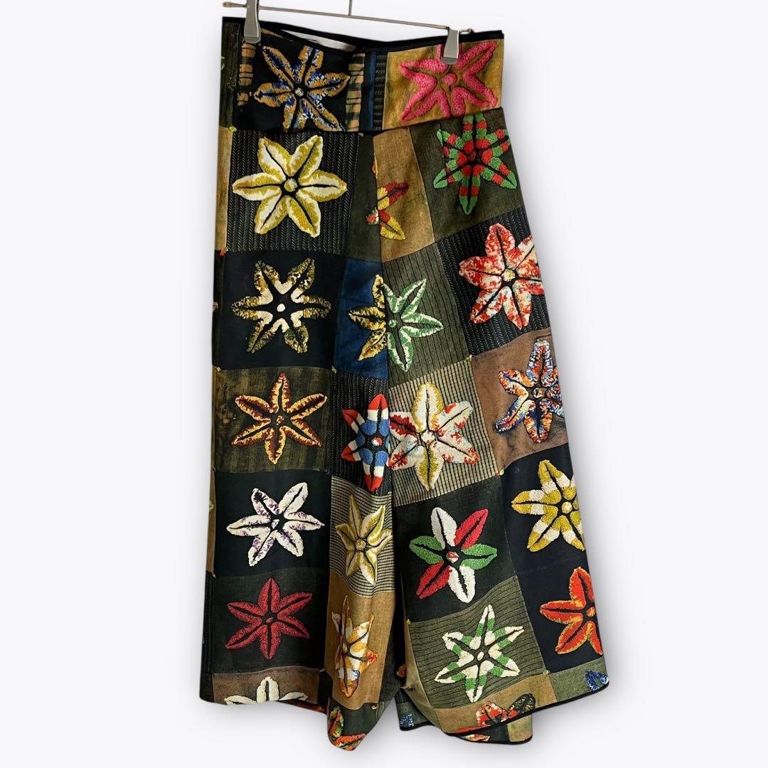 【AD1999】COMME des GARCONS 転写 ラップサルエルパンツ