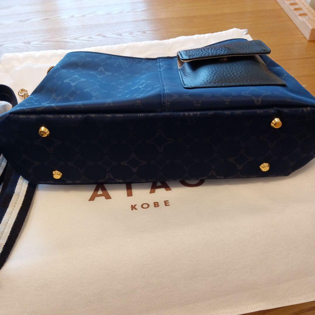 り*す様 【アタオ未使用に近い】チヴィ2wayモノグラムネイビーショルダーバック