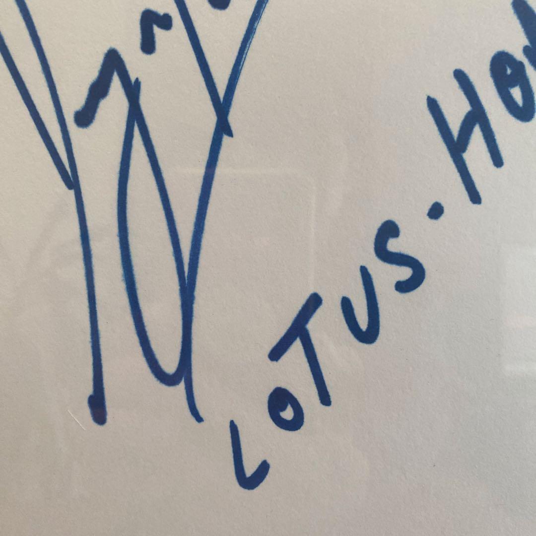 1987年第2期HONDA F1メモリアル　アイルトンセナ直筆サイン入額装品