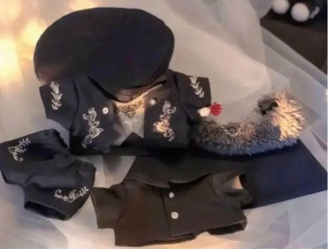 着せ替え ぬいぐるみ 20cm ぬい服 ぬいぐるみ服 軍服 クール ベレー帽