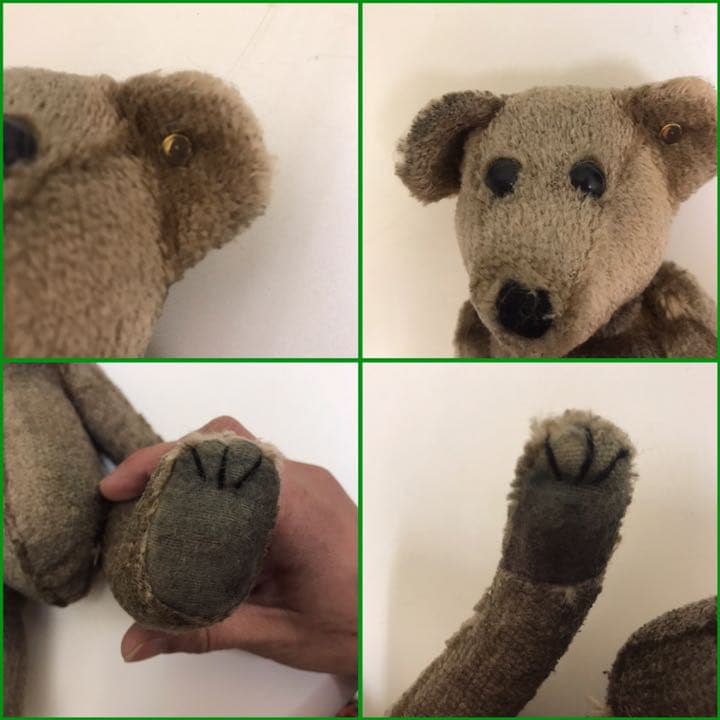 希少な年代物のアンティークテディベア steiff社