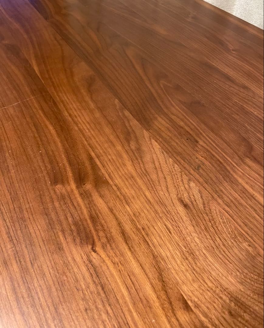 【送料込み】無印／リビングでもダイニングでもつかえるテーブル２・ウォールナット材