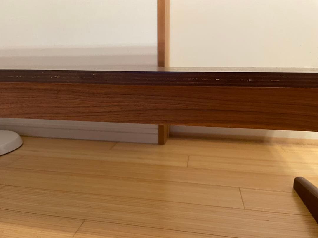 【送料込み】無印／リビングでもダイニングでもつかえるテーブル２・ウォールナット材