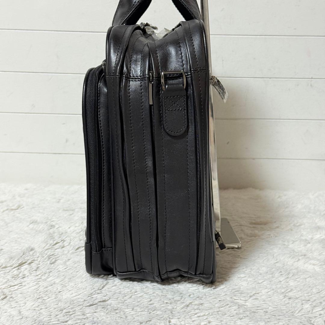 未使用✨ゼロハリバートン　レザー　ビジネスバッグ　ブラック　大容量　2way