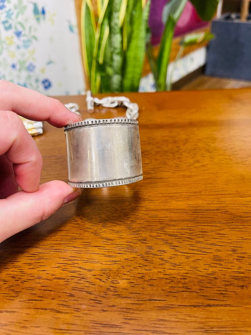 唯一無二 インディアンジュエリー ナバホ族 バングル ブレスレット シルバー