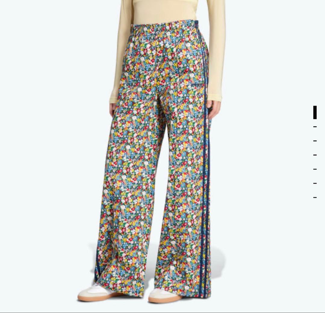 完売品 新品adidas リバティロンドン ワイドレッグ トラックパンツ M