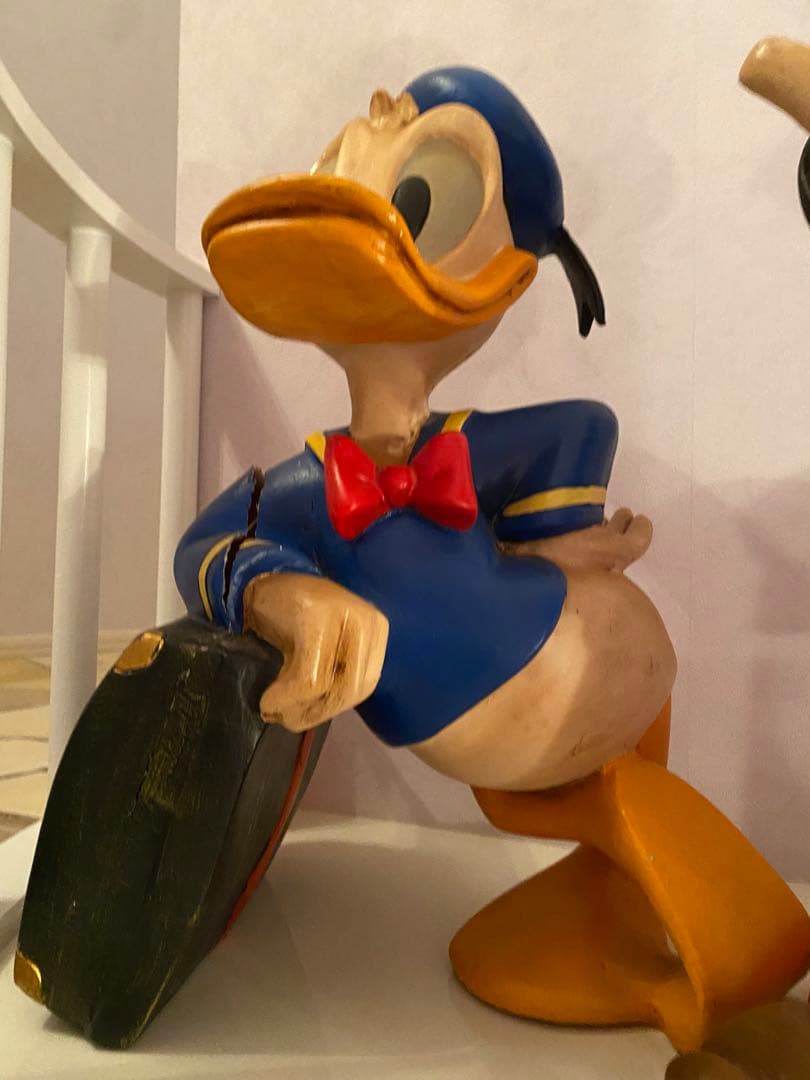 アンティークミッキーマウスドナルドスクルージおじさんオブジェ