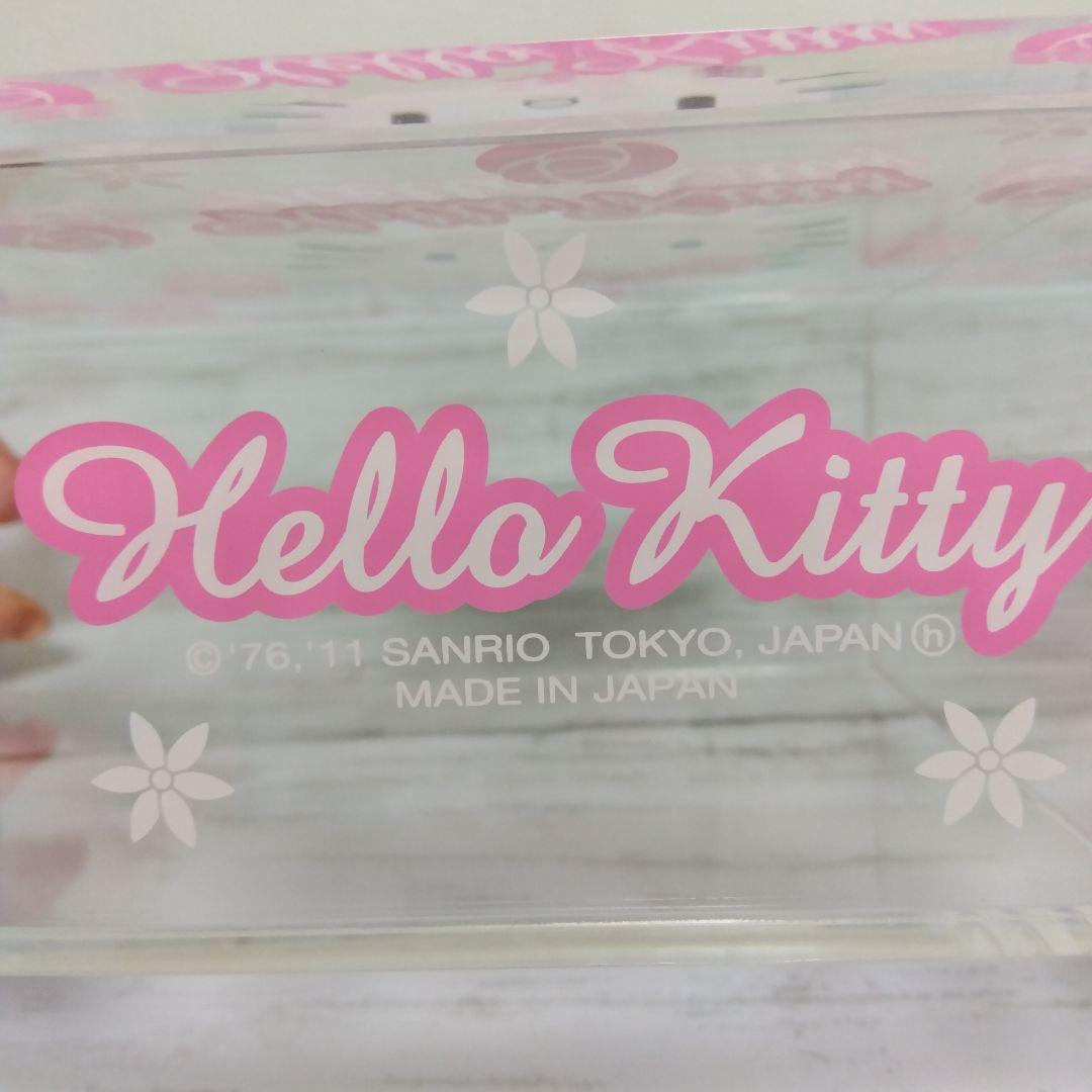 激レア　2011　ハローキティ　ローズ　コットン綿棒　アクセサリーケース　日本製