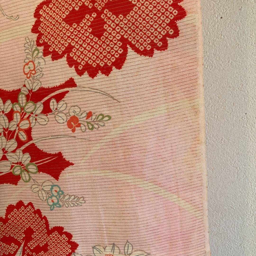 アンティーク 正絹 絽縮緬 襦袢 中振袖