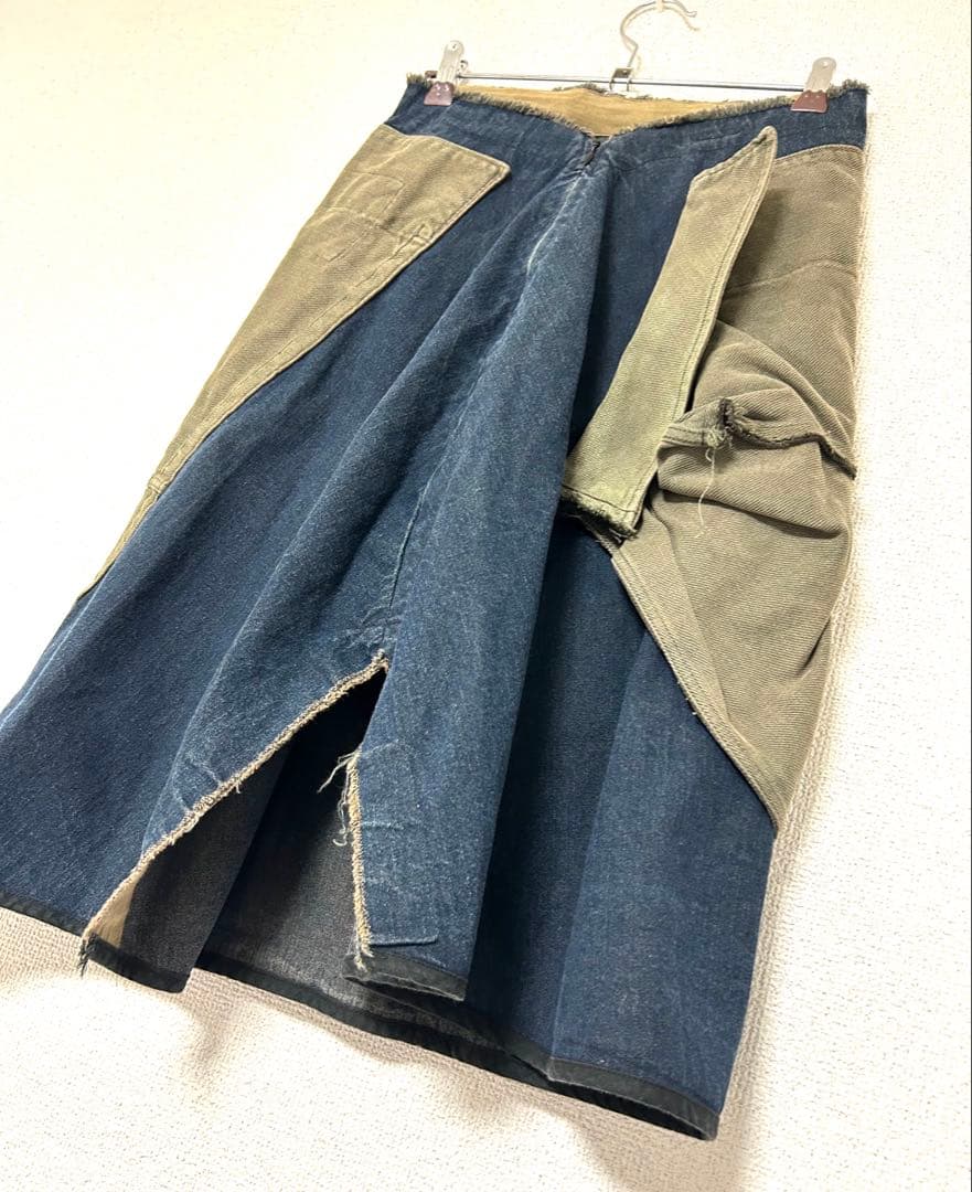 フランス製 MARC LE BIHAN 再構築 リメイク 変形 スカート L