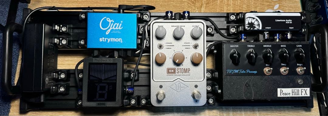 ライン録用 Peace Hill FX + UAFX OX Stompボード一式