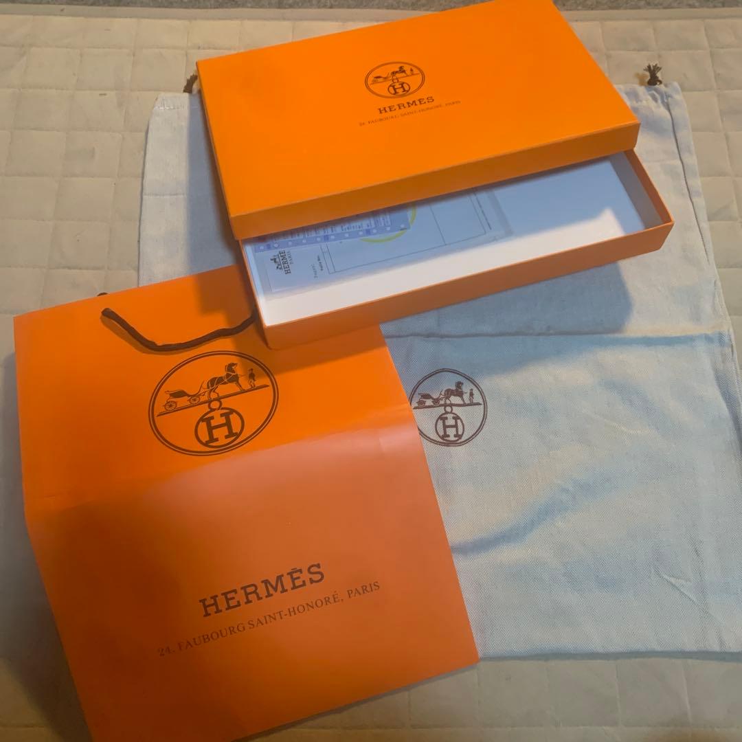 HERMES ギフトボックス 大 オレンジ - メルカリ
