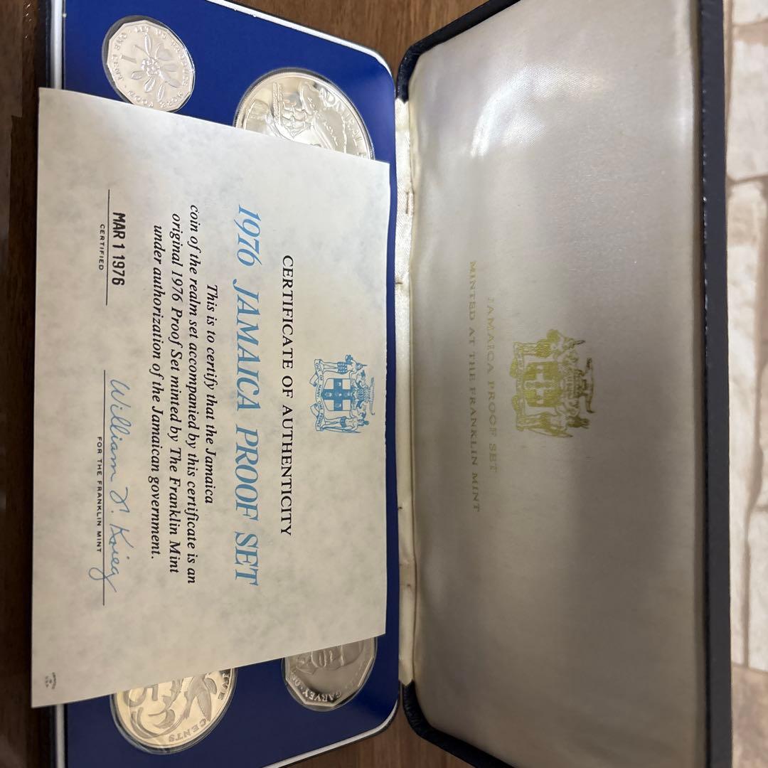 1976年 ジャマイカ プルーフコイン 9種セット【大型銀貨2枚含・証明