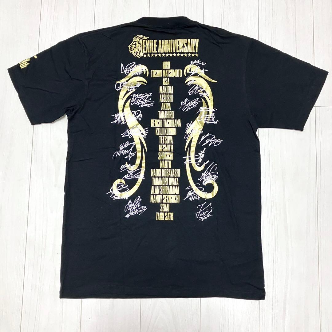 新品】 非売品 サイン入り EXILE 15周年 Tシャツ レア 黒 半袖