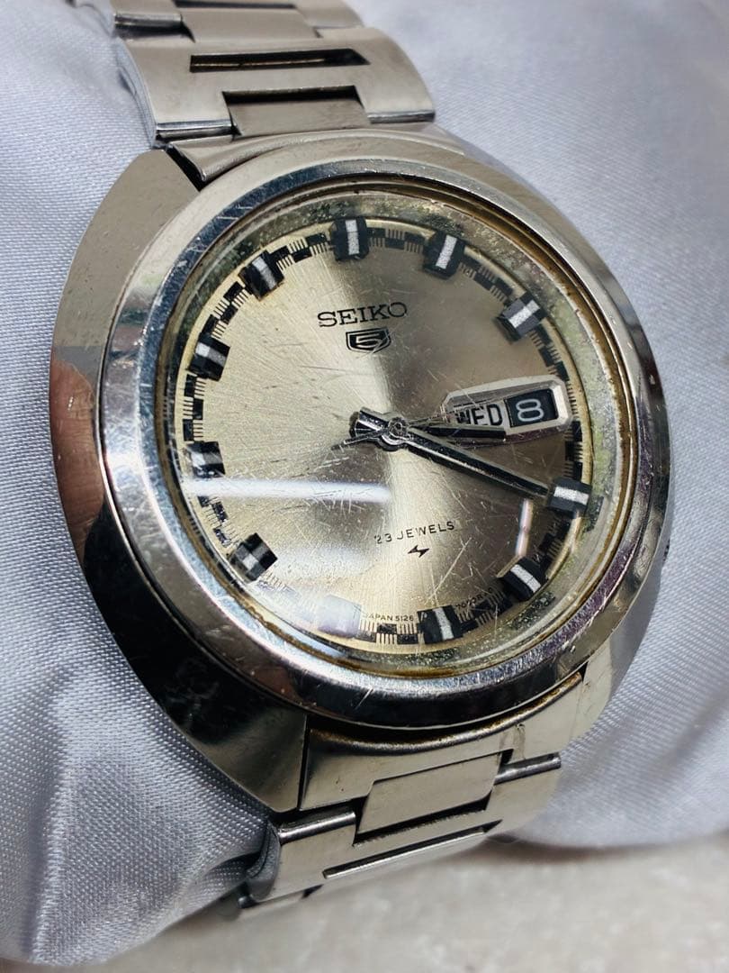 T6）SEIKO セイコー 5 ファイブ 5126-7030 自動巻き 23石