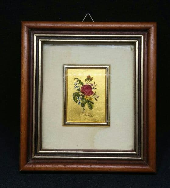 ⭐️アンティーク⭐️23KTG 金箔 クロモリトグラフ リトグラフ