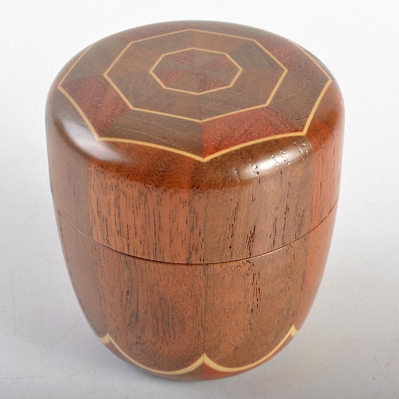 茶道具　箱根寄木細工　棗　V　R6988