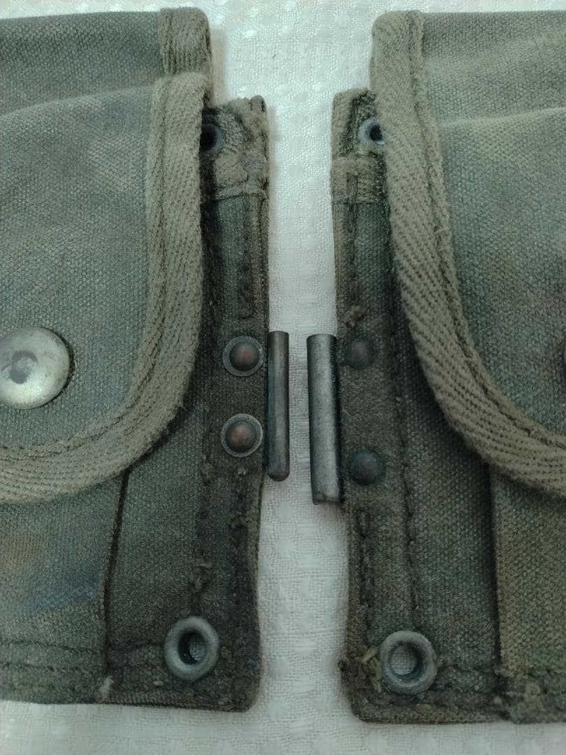 麦*様 自衛隊 M1小銃弾納マガジンポーチ官給品 昭和33年初期型M1