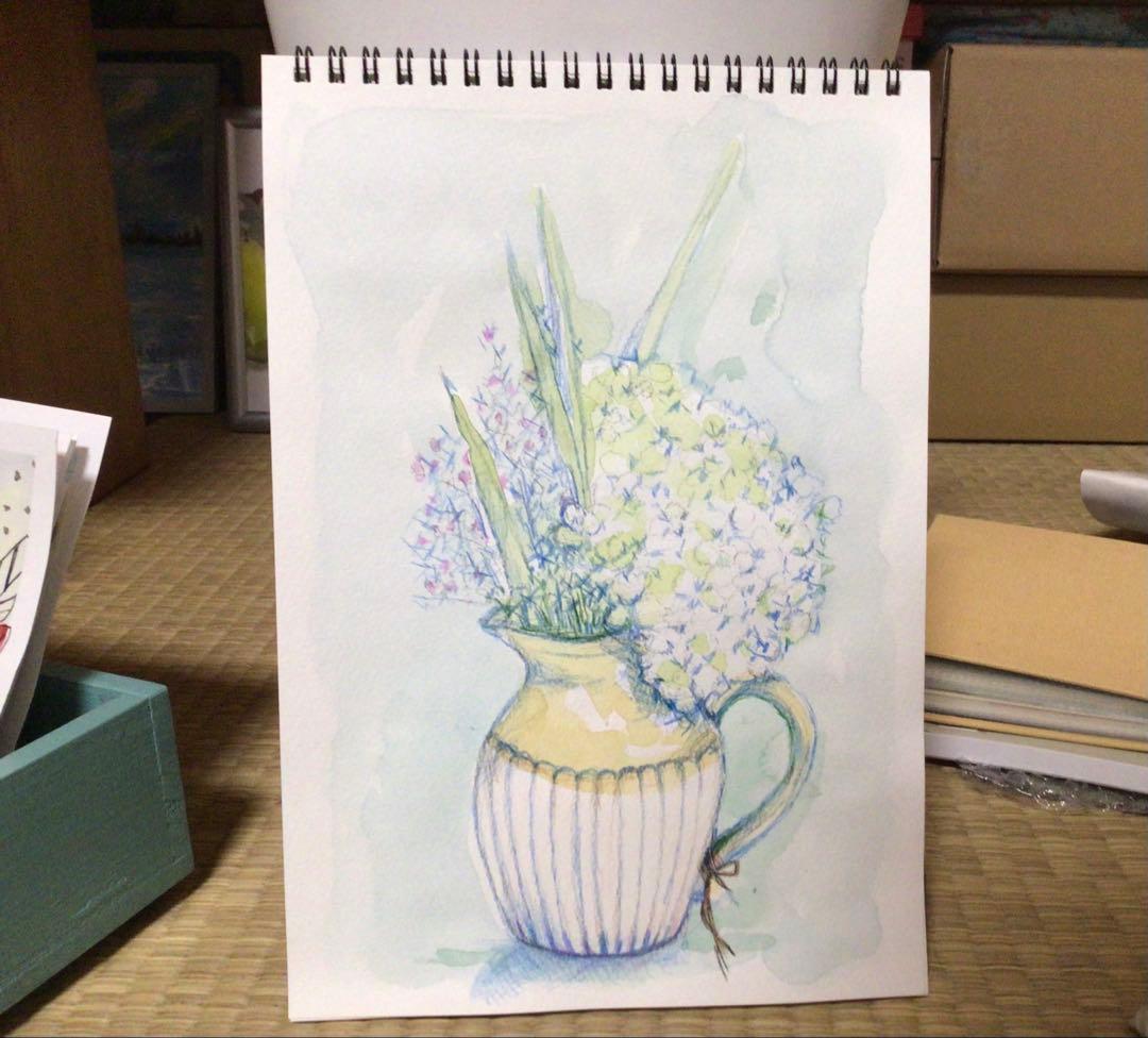 ガネーシャさん専用ですパステル画 3点セット 果物と花