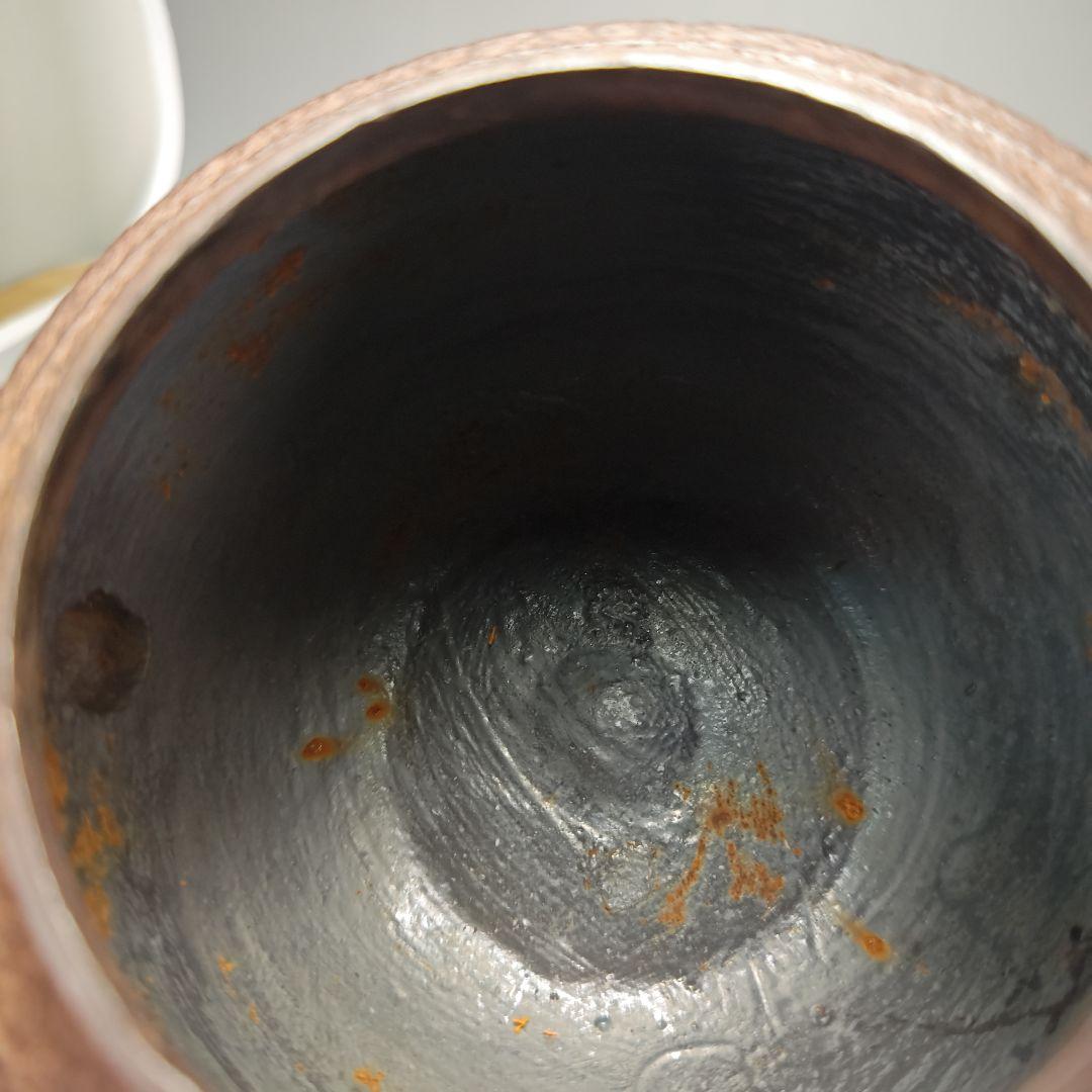 小さな鉄瓶 煎茶道具 銅製蓋 明治時代から伝わる 桐時代箱・時代五徳