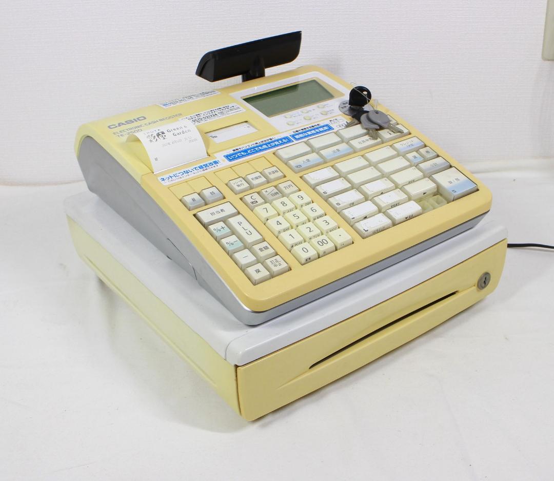 CASIO TE-2500 カシオ レジスター ペーパー 取説付 動作OK カシオ