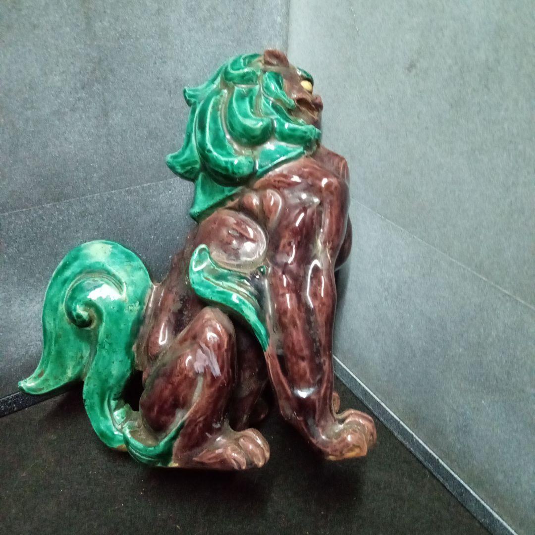 職*k様 狛犬、華中亭道八作、幕末名工、約サイズ高20センチ、横10