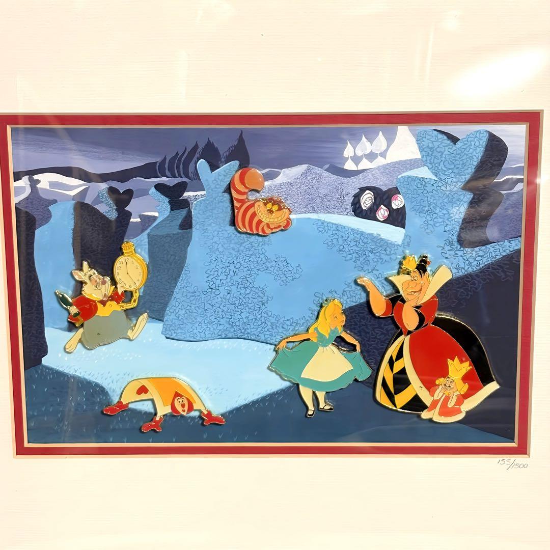 激レア‼︎ ディズニー 不思議の国のアリス ピンバッジ 額装ピンセット