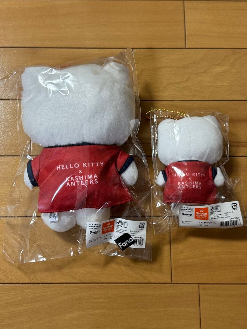 ハローキティ】Jリーグ✖️KT コラボ ぬいぐるみセット 鹿島アントラーズ