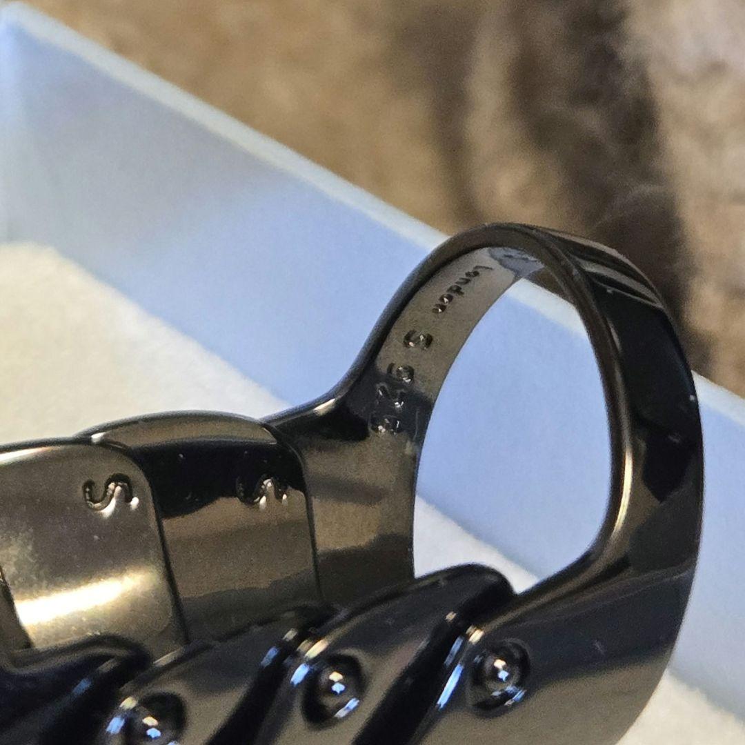 ヴィヴィアンウエストウッド アーマーリング ガンメタル　Sサイズ