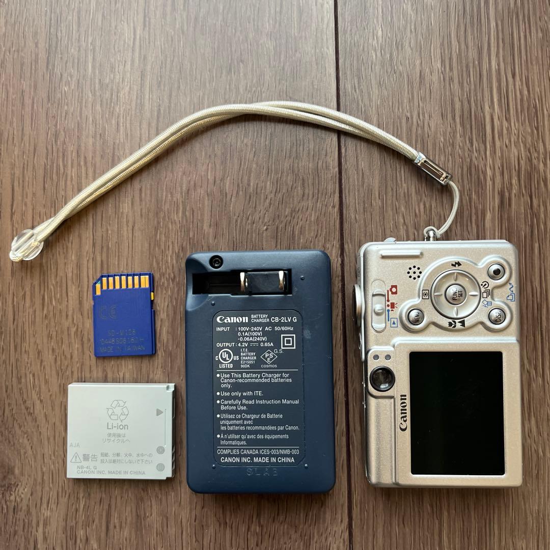 中古】Cannon IXY DIGITAL40:充電器、電池、メモリーカード付