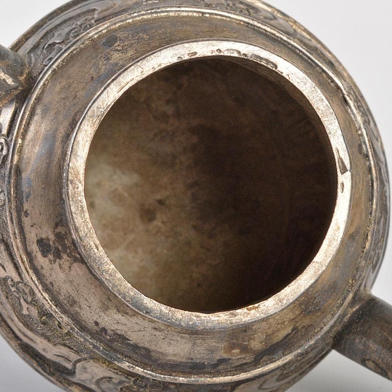 中国 白銅 饕餮文 神獣摘 水注 水滴 V R7117