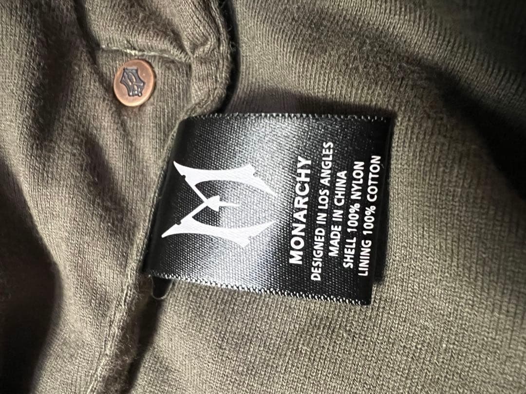 00s y2k Monarchy ナイロンライダース 刺繍 ジップアップ Mの通販はau