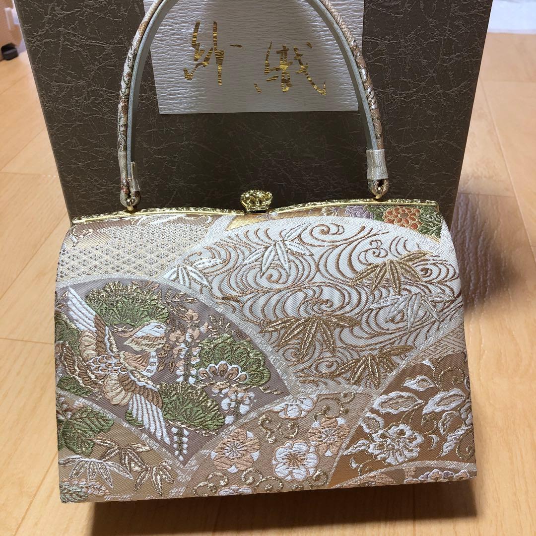 紗織　草履バッグセットゴールド　Mサイズ