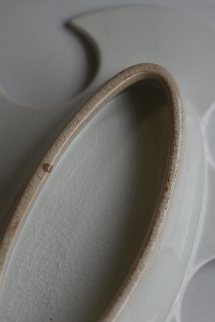 珍品 フランス19世紀 白釉 卵の器 美品 古道具坂田