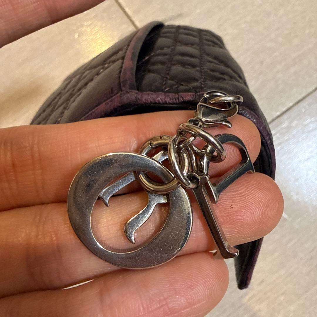 Lady Dior Lotus ウォレット　カナージュラムスキン