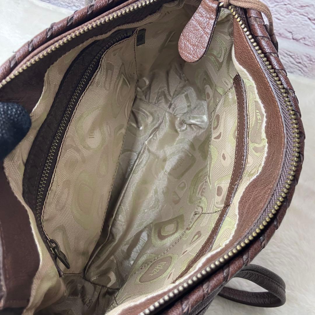 未使用級✨IBIZA イビサ パイソン 蛇革 斜め掛け ３室 ショルダーバッグ