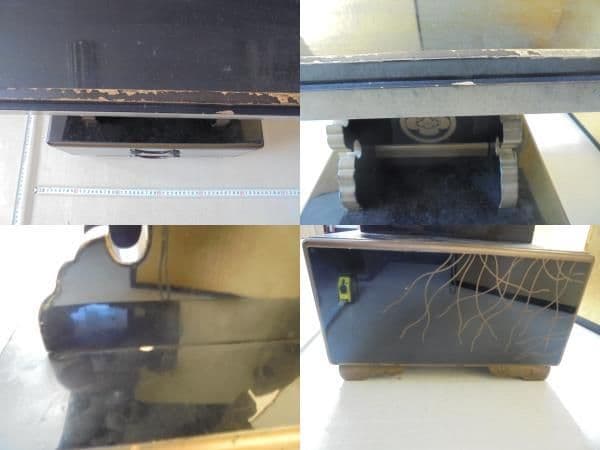 AKa6660 時代 蒔絵 見台 丸に木瓜家紋入 時代箱付の通販はau PAY