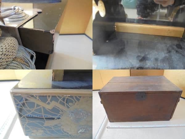 AKa6660 時代 蒔絵 見台 丸に木瓜家紋入 時代箱付の通販はau PAY