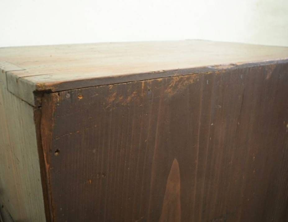 1076 アンティーク ケンドン扉の収納棚 飾り棚 オープンラック レトロ