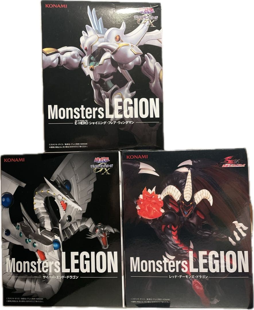 遊戯王 Monsters LEGION フィギュア3体セット KONAMI - メルカリ