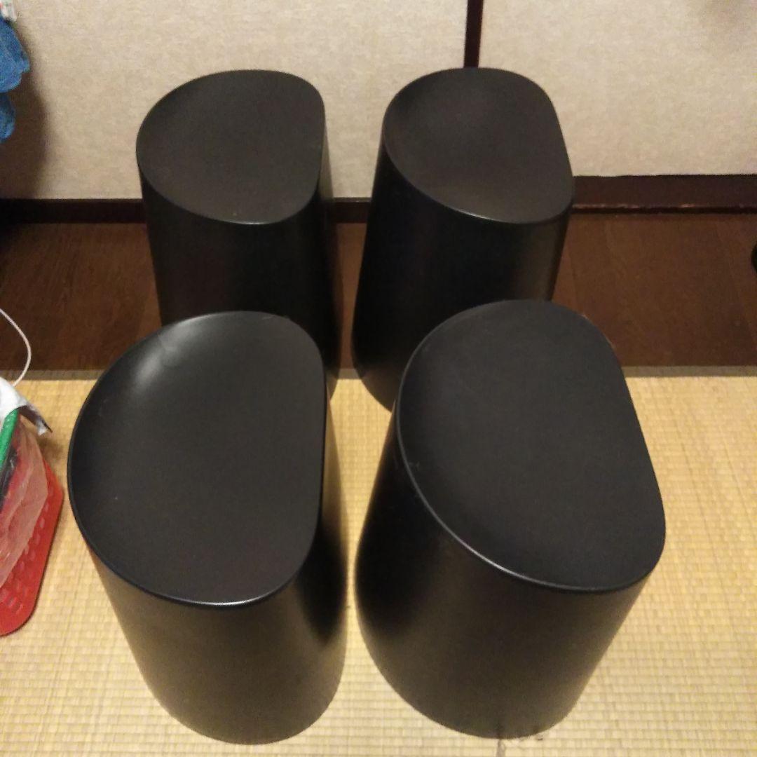 【ユチ】無印良品プリプロレンスタッキングスツール4個セット