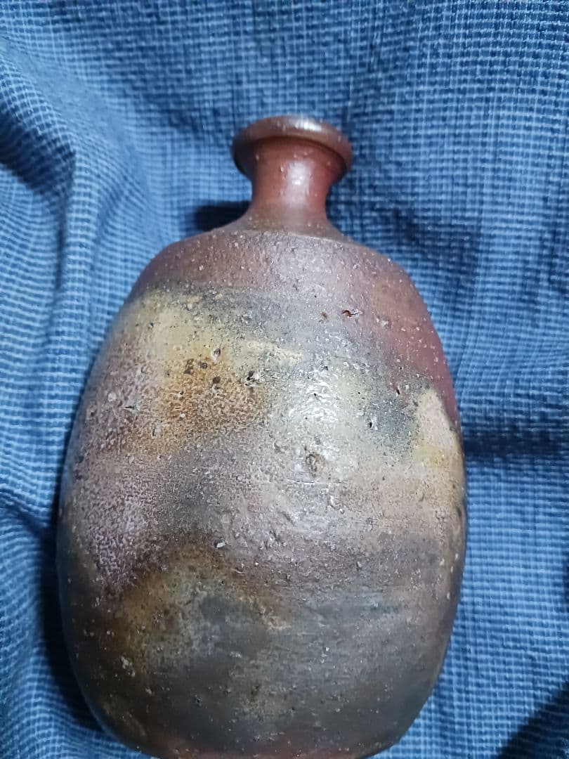 備前焼　徳利　年代物　作家物　共箱付　美品