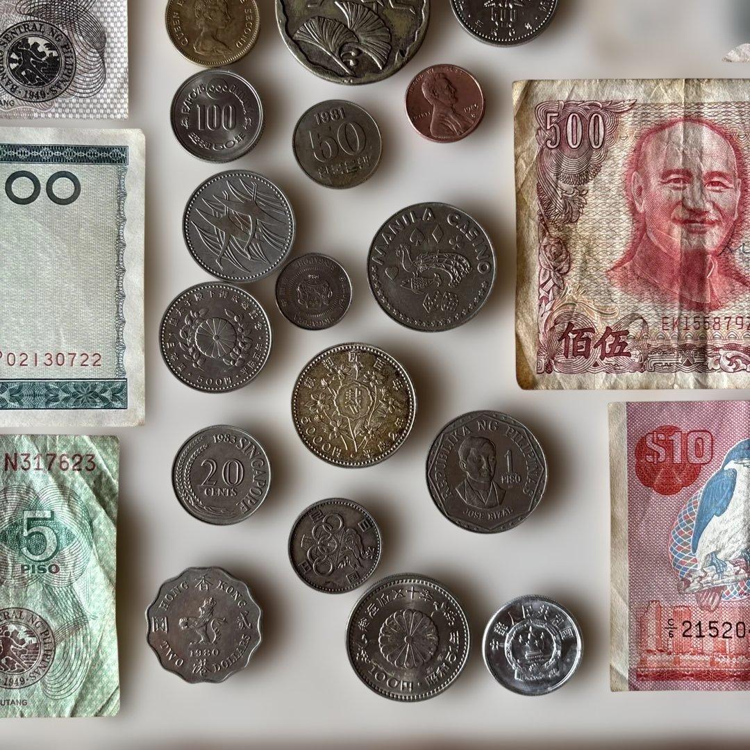 k*n様 外国紙幣・古銭セット 旧札 硬貨 昭和レトロ ドイツマルク